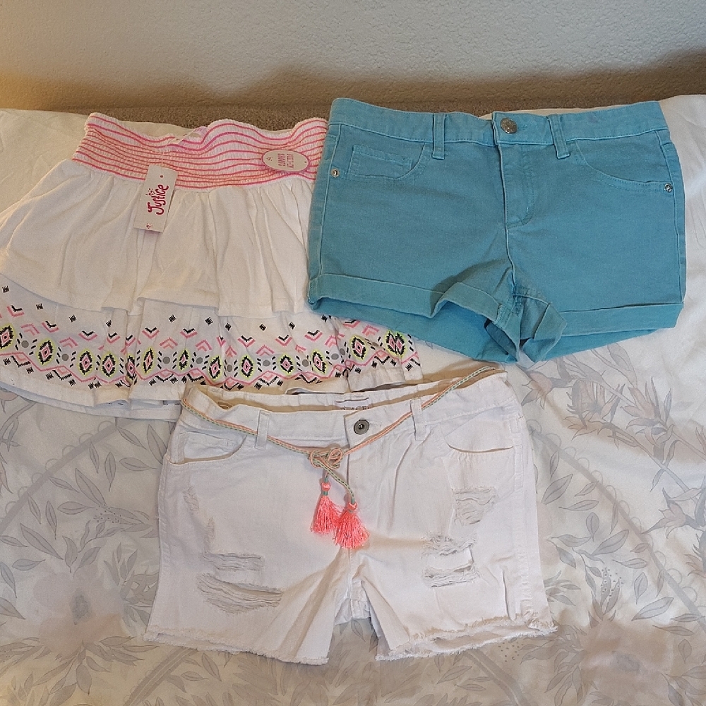 Girls Size 12 Shorts and Skirt